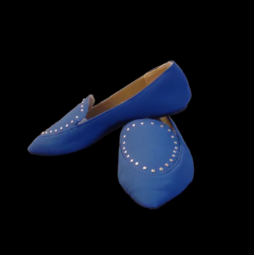Ashley Blue Comfort Pointed Flats Size 7